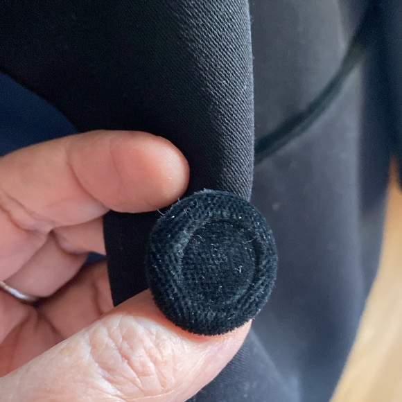 Louis Feraud Set black velvet trimmed suit jacket size 14 - Picture 4 of 10